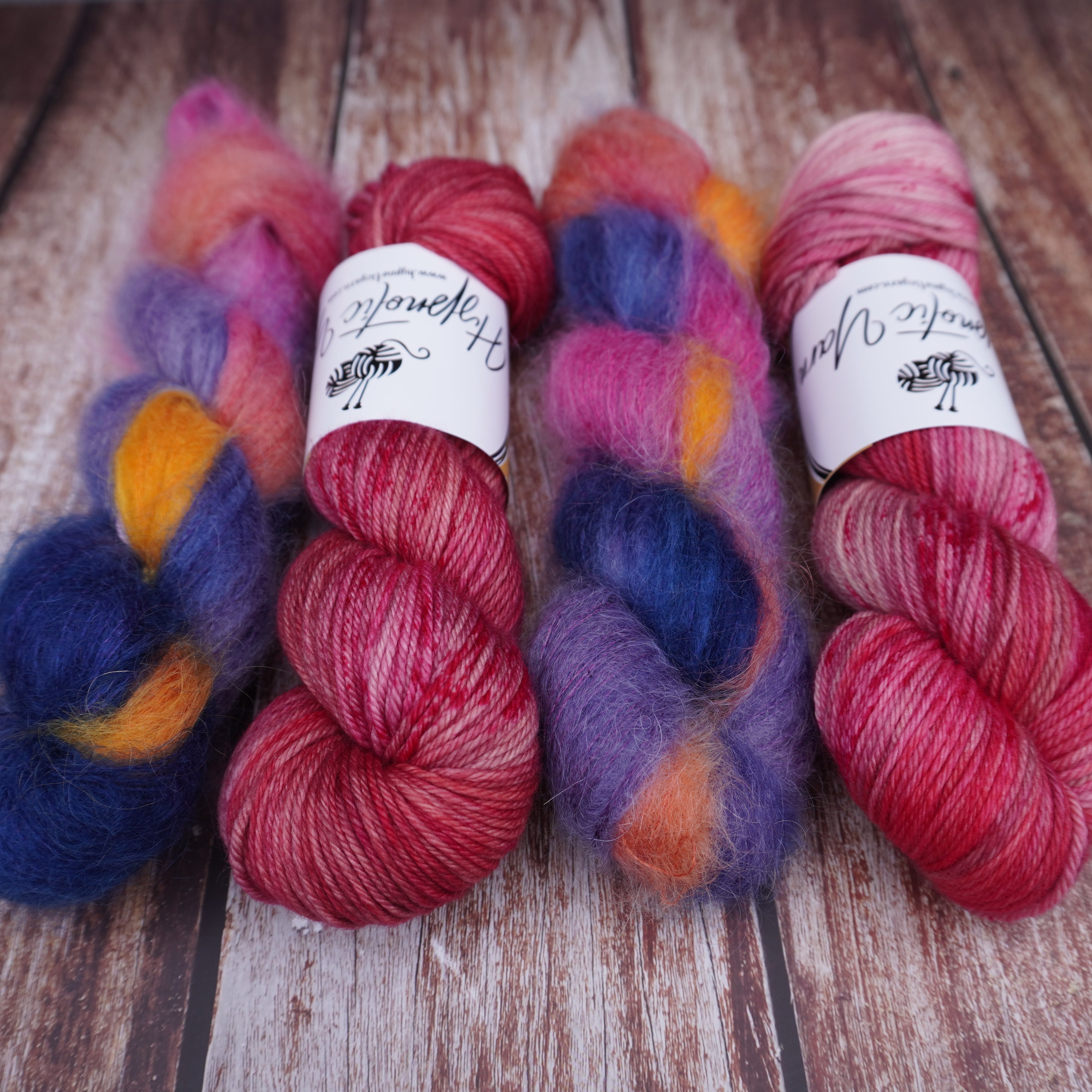 Cherish + Sunset | 100 Gr Plush DK + 50 Gr Fluff Mohair