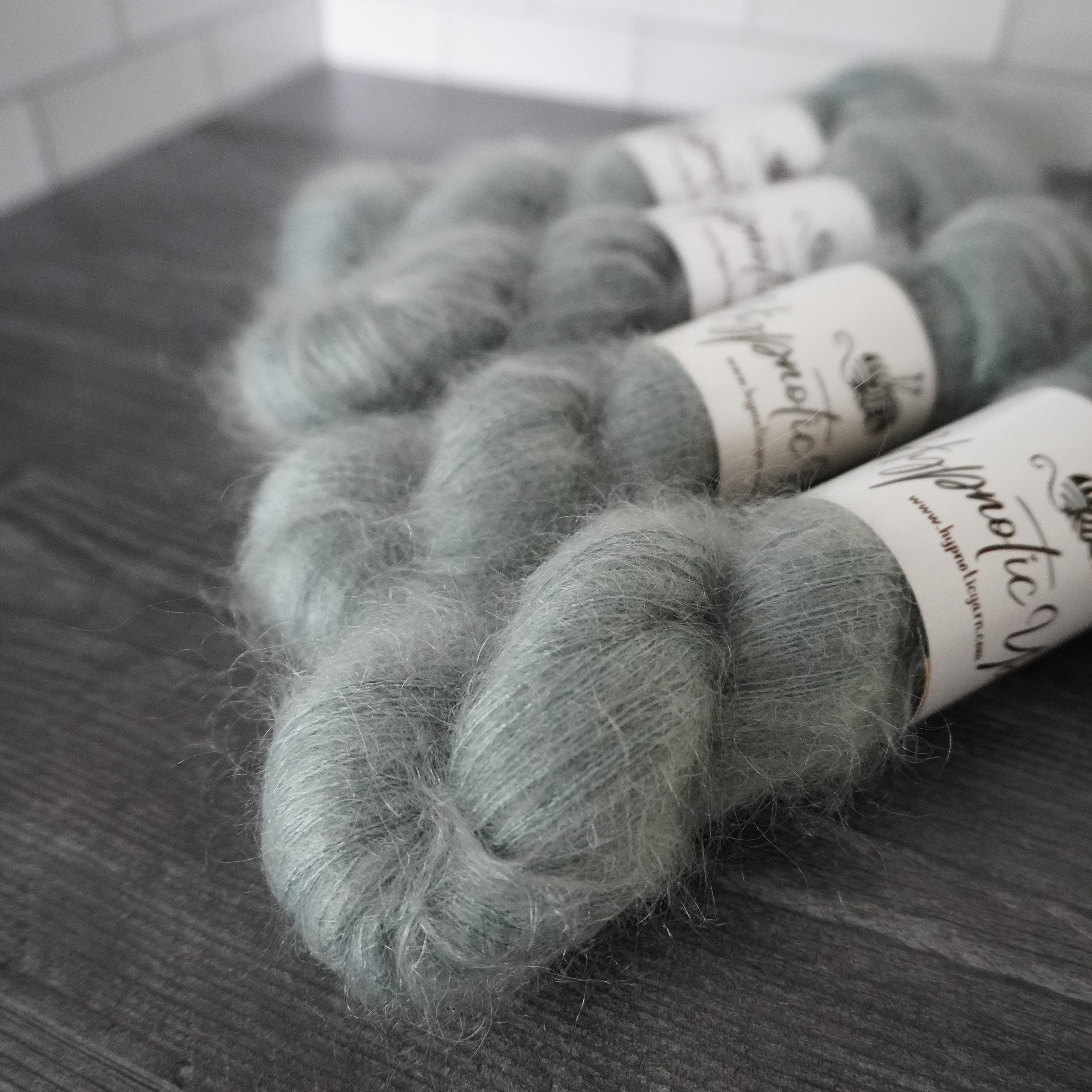Spring Blue | Fluff Mohair Lace Weight | 50 grams