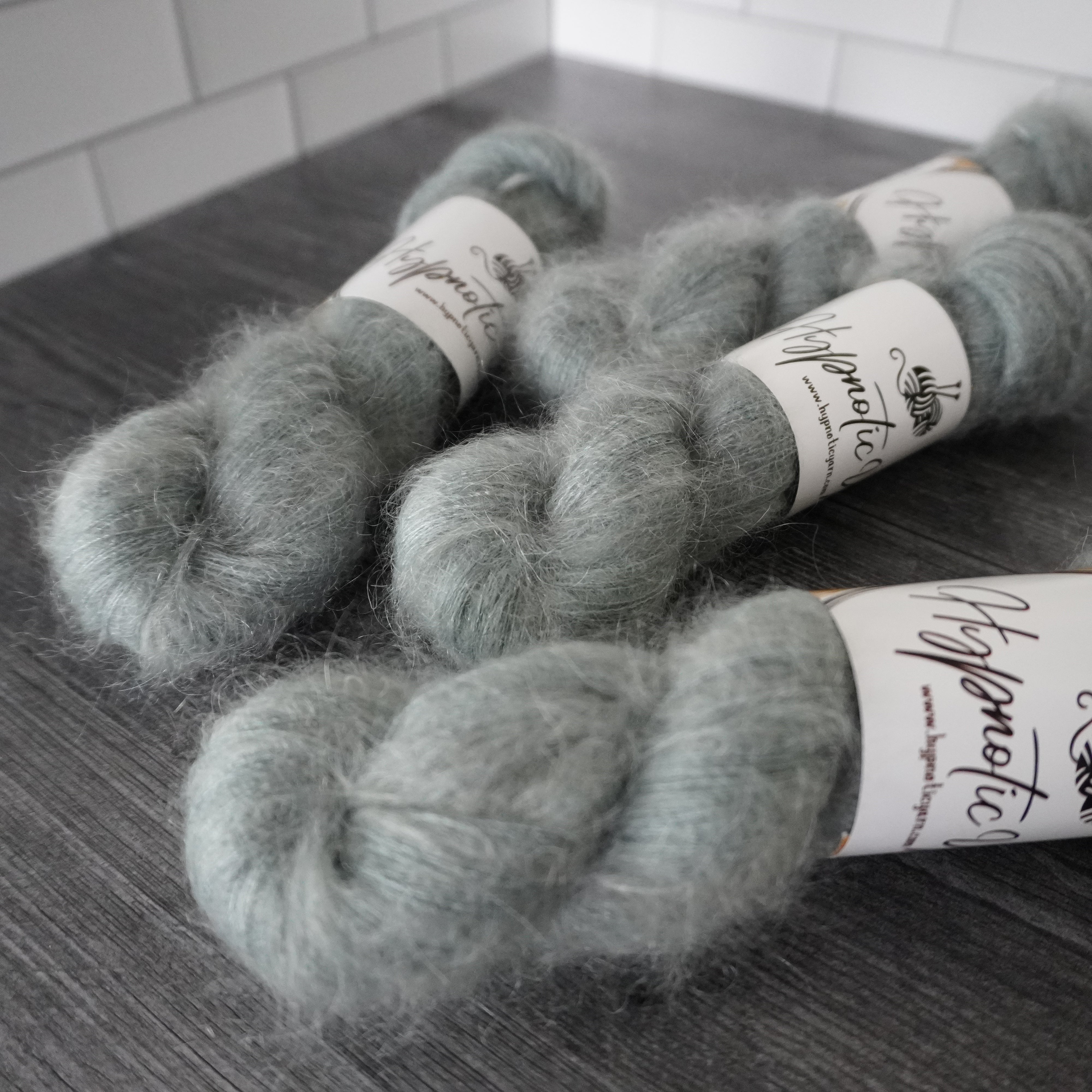 Spring Blue | Fluff Mohair Lace Weight | 50 grams