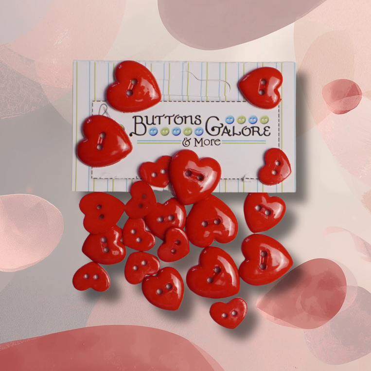 Red Heart Buttons
