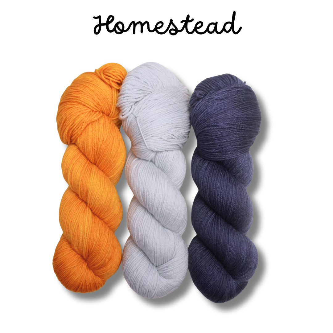 The Blossoming Garden 2025 Fall Edition | 3 Skein Set | Fingering Weight | Plush Sock Base