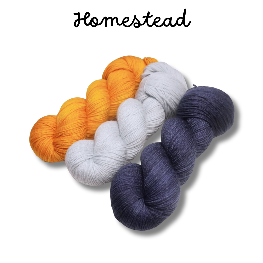 The Blossoming Garden 2025 Fall Edition | 3 Skein Set | Fingering Weight | Plush Sock Base