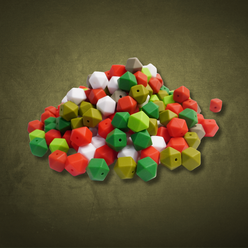 Christmas Hexagonal Tip Topper Set for Knitting Needles