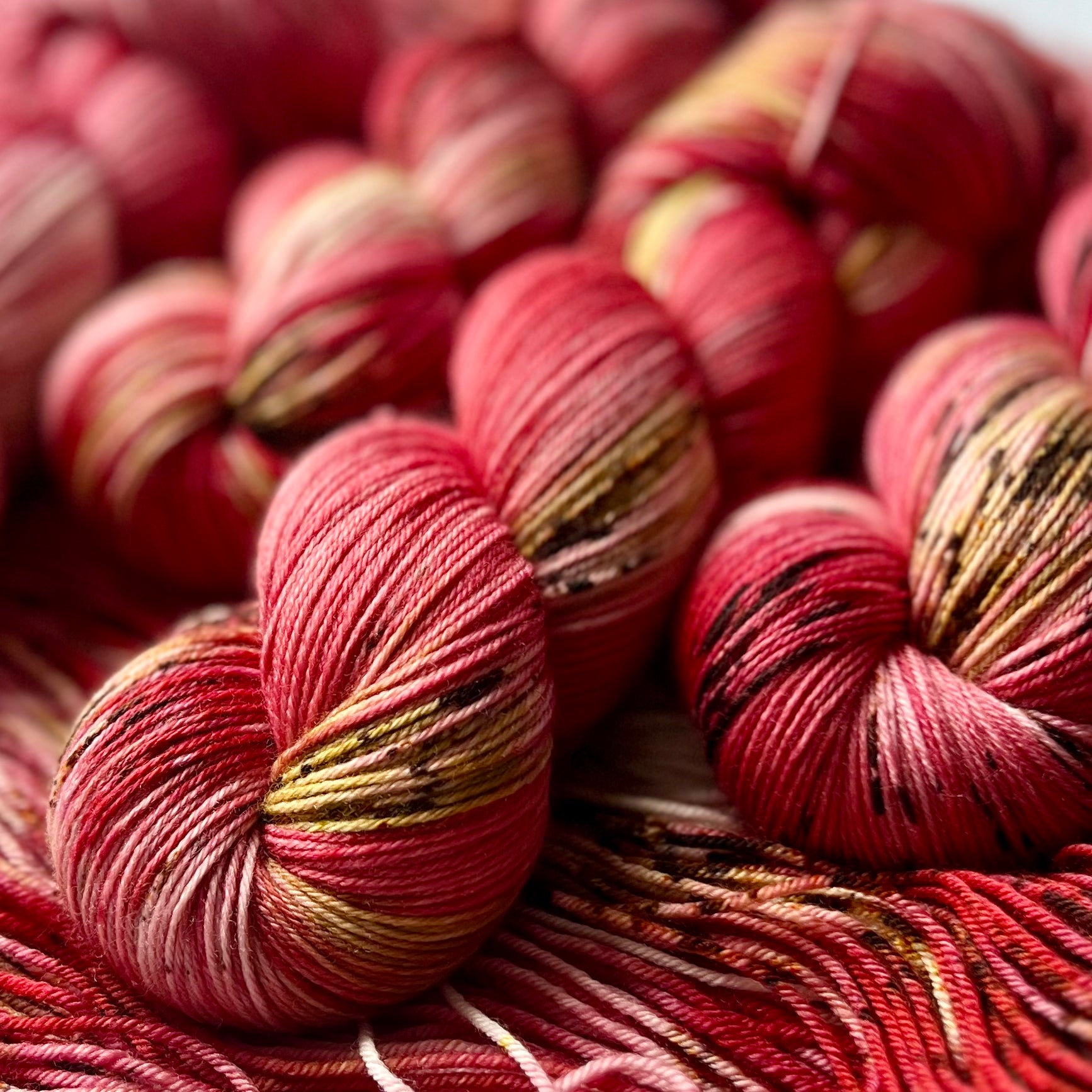 Yarnable YARN ONLY:  Apple-y Ever After | Plush Sock 100 gram