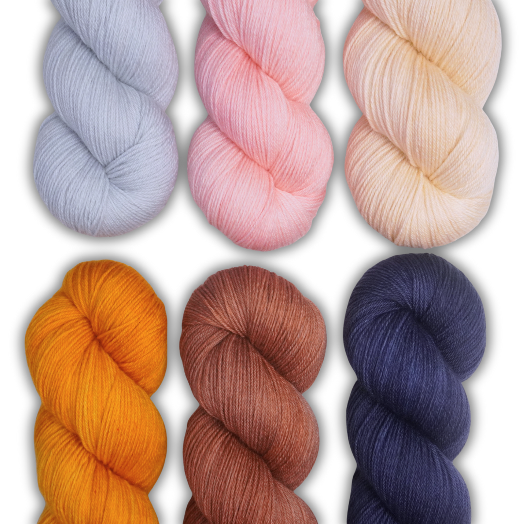 The Blossoming Garden 2025 Fall Edition | 3 Skein Set | Fingering Weight | Plush Sock Base