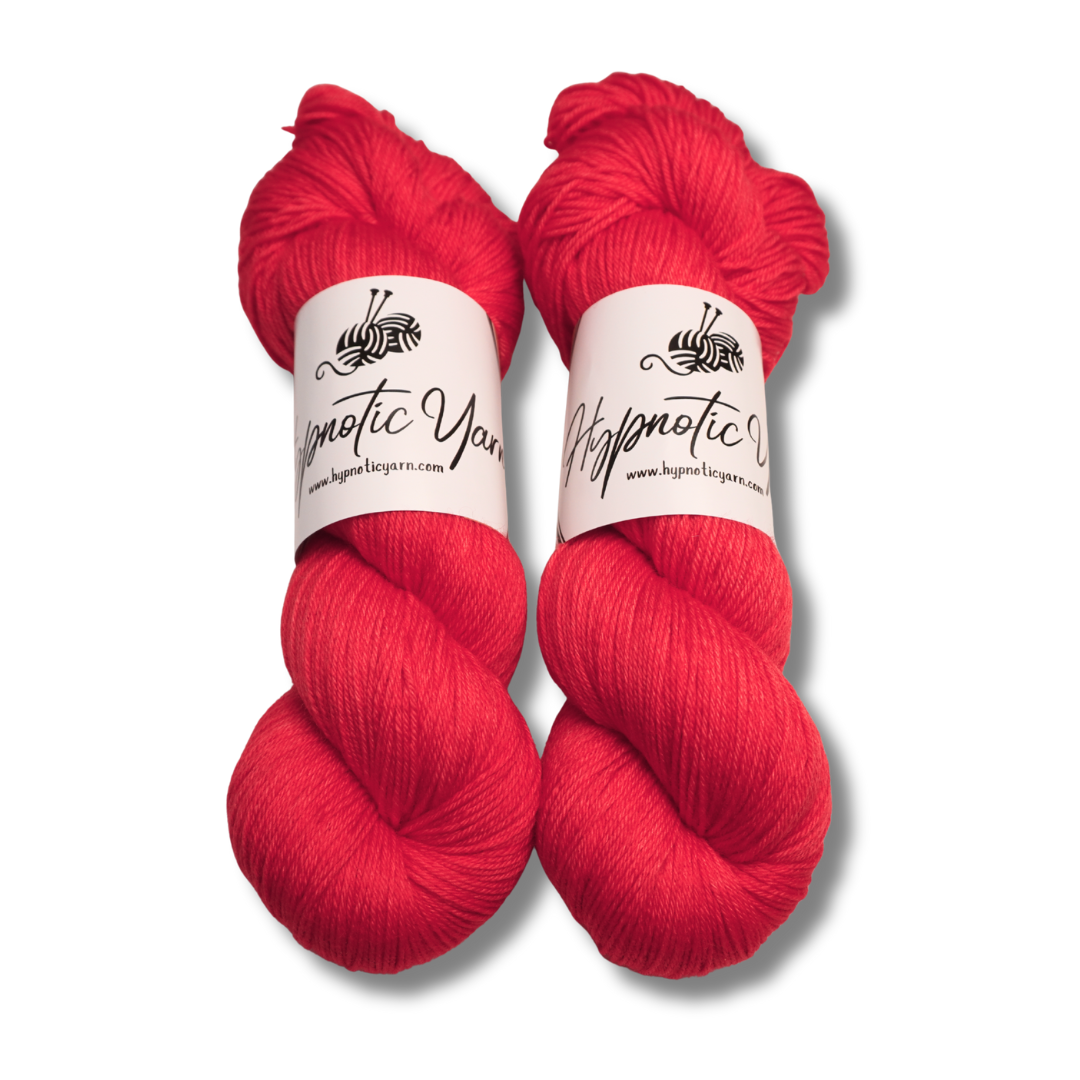 Cherry | Fingering Weight | Plush Sock Base