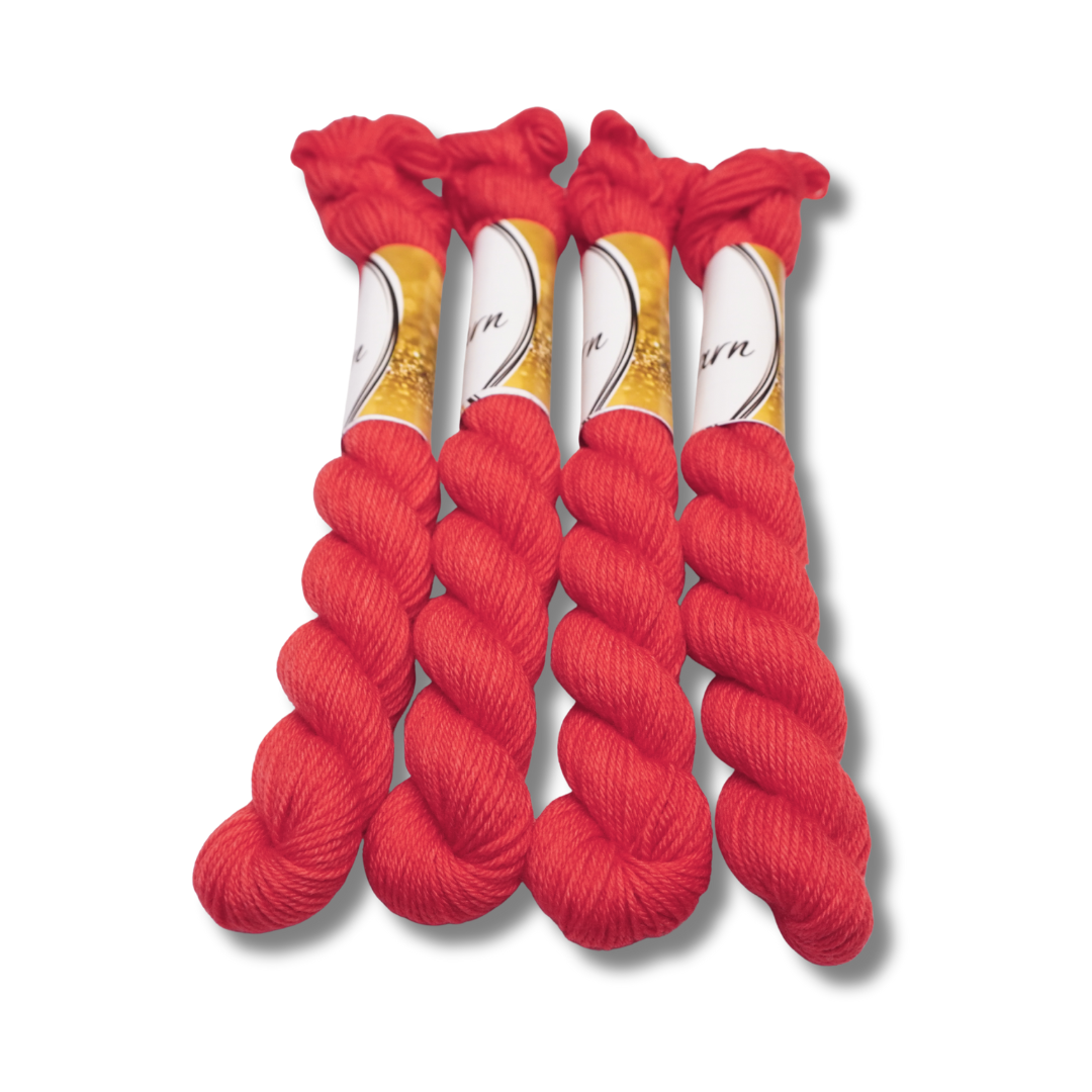 Cherry | Fingering Weight | Plush Sock Base