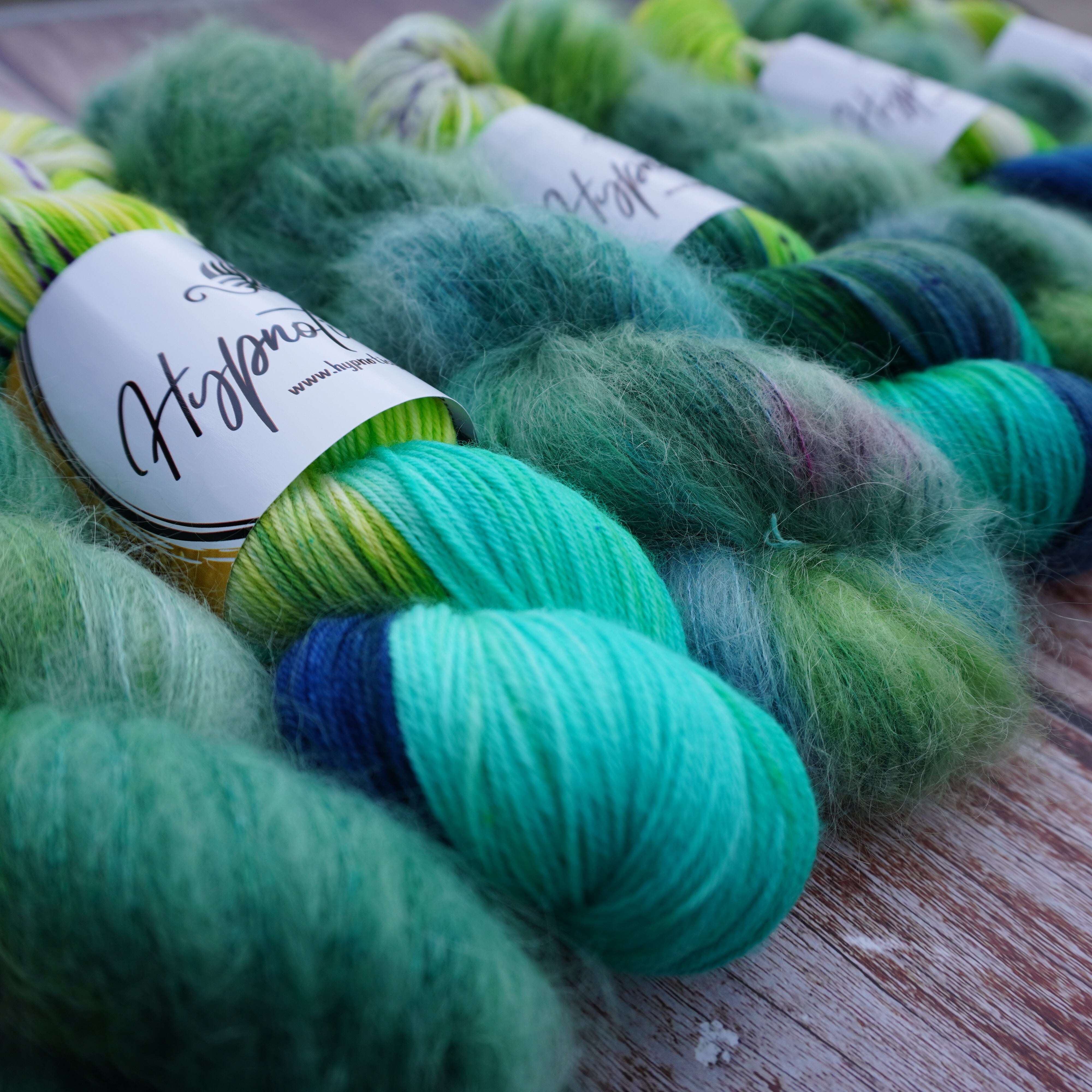 Early Spring + Lichen | 100 Gr Plush Sock + 50 Gr Fluff Mohair