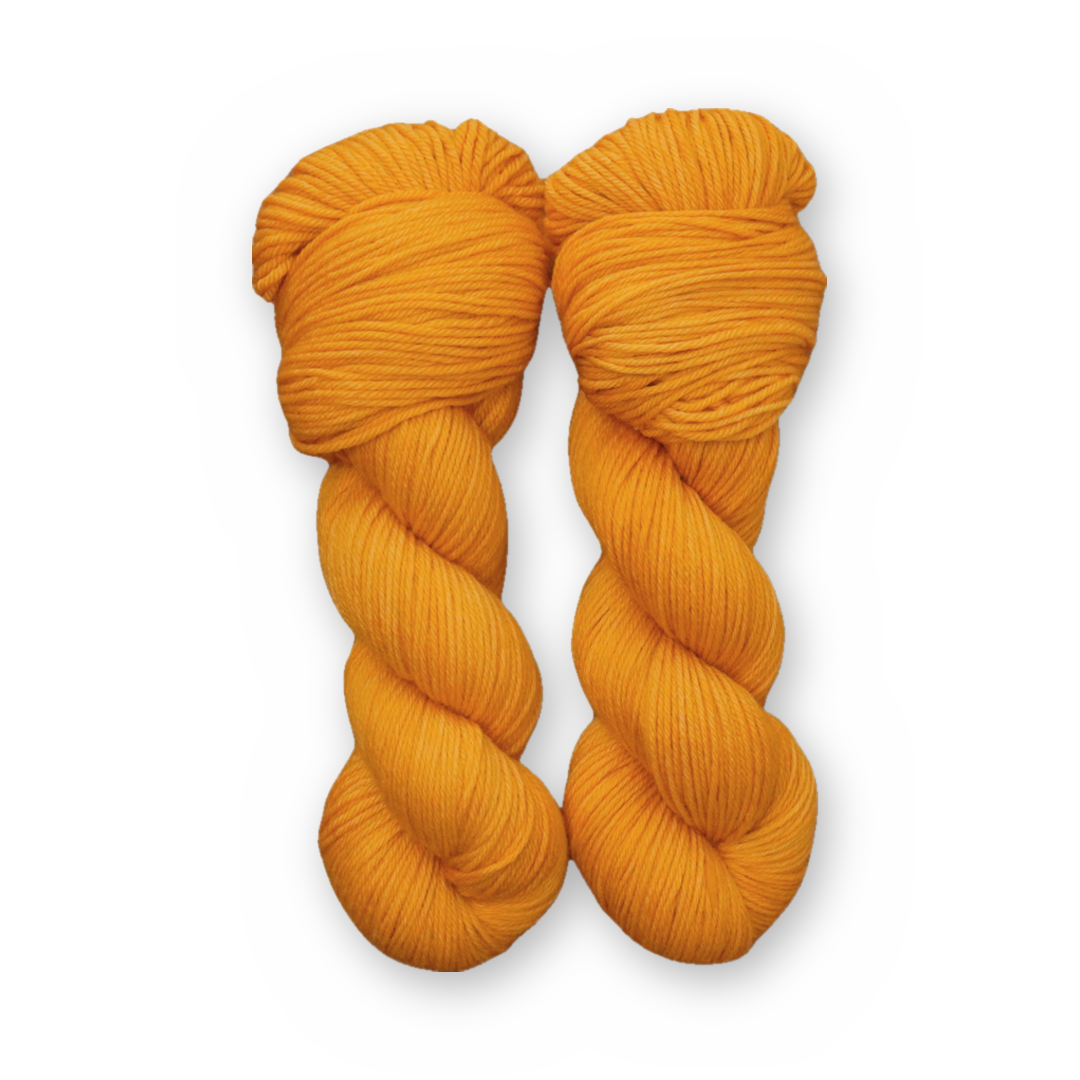 Desert Gold DK Sock Set main color: Desert Gold Color Bar Plush DK weight yarn, 100g skein