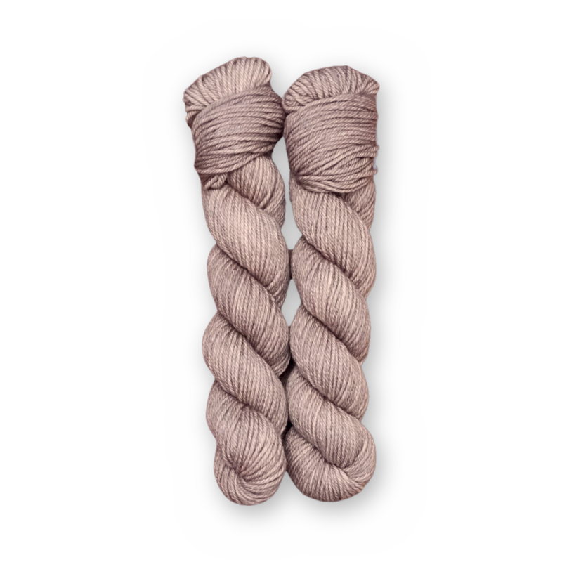 Iced Latte Color Bar Plush DK weight yarn, 50g skein
