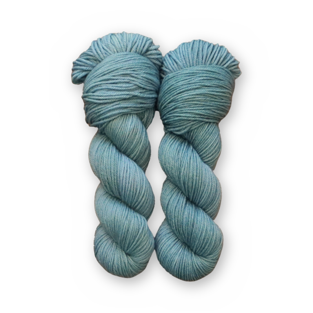 Patina DK Sock Set main color: Patina Color Bar Plush DK weight yarn, 100g skein