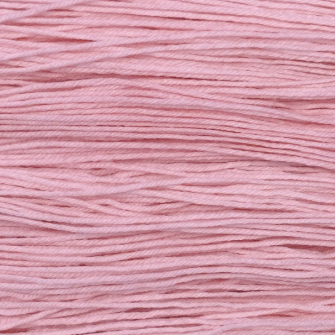 Pressed Petal Color Bar Plush Sock fingering weight yarn, close-up of the color