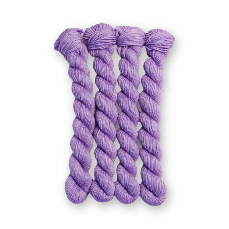 Star Dust Color Bar Plush Sock fingering weight yarn, 20g mini skein