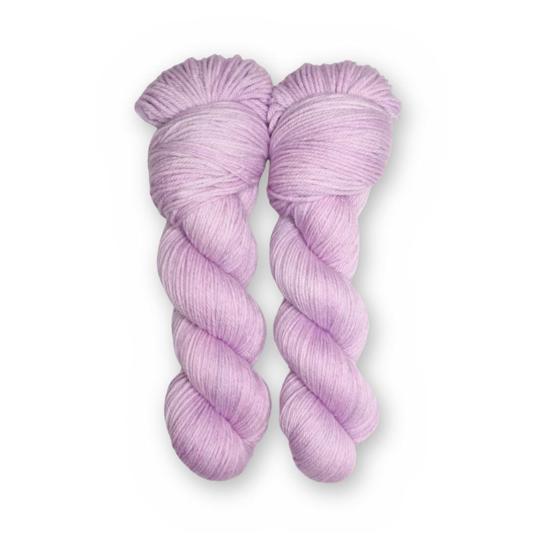 Thistledown DK Sock Set main color: Thistledown Color Bar Plush DK weight yarn, 100g skein