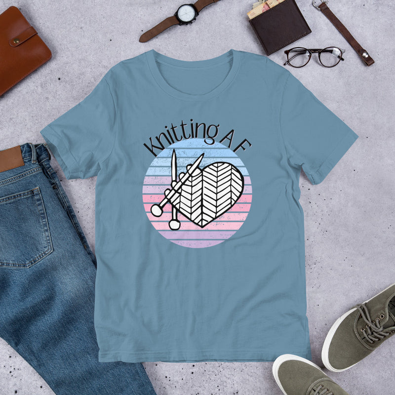 Knitting AF Unisex Scoop Neck T-Shirt