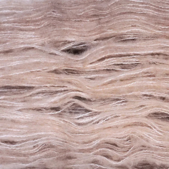 Iced Latte Brushed Merino, close up