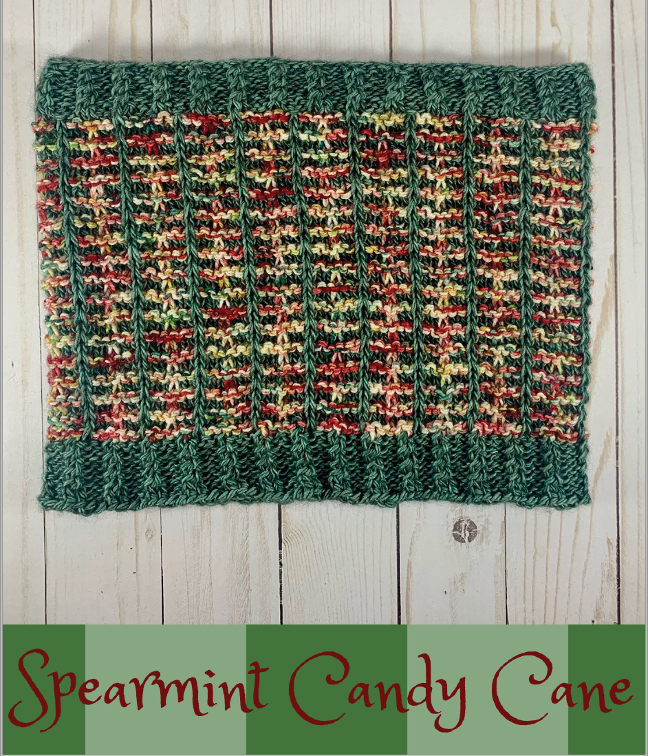 2020 Holly Days: Spearmint Candy Cane Cowl