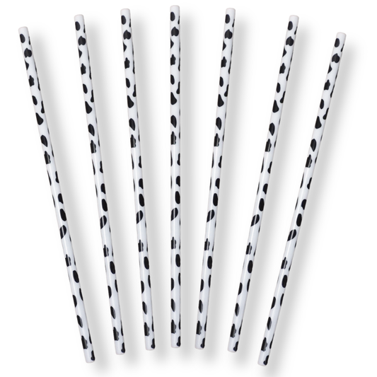 Cow Print Straws - Sold Individually