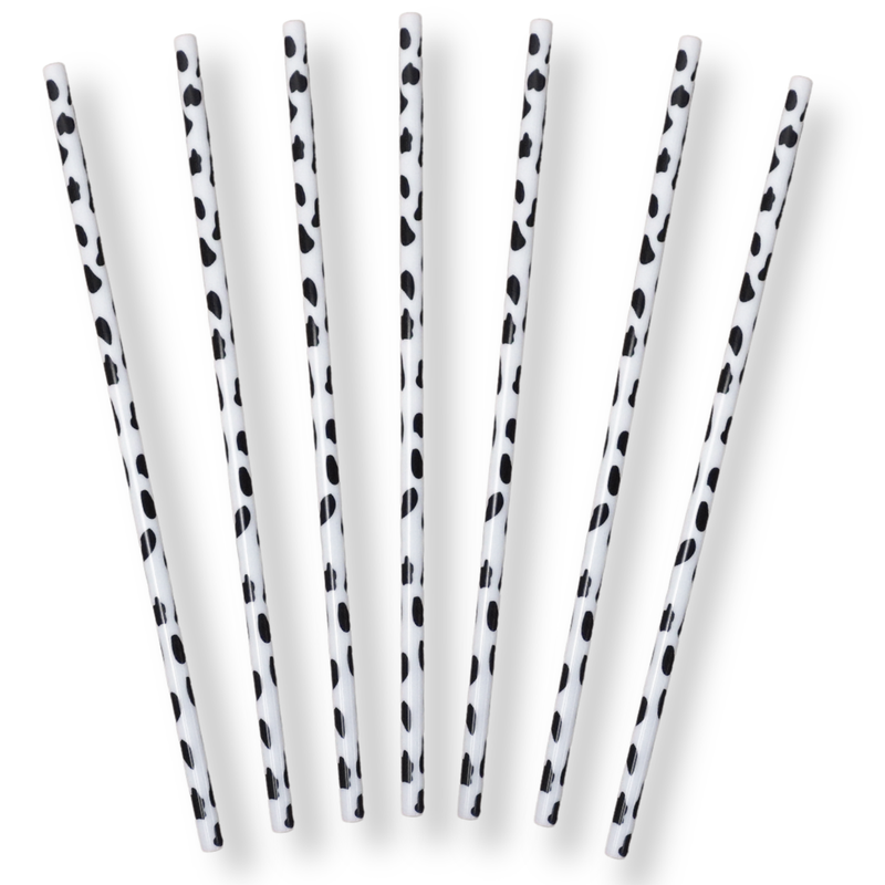 Cow Print Straws - Sold Individually