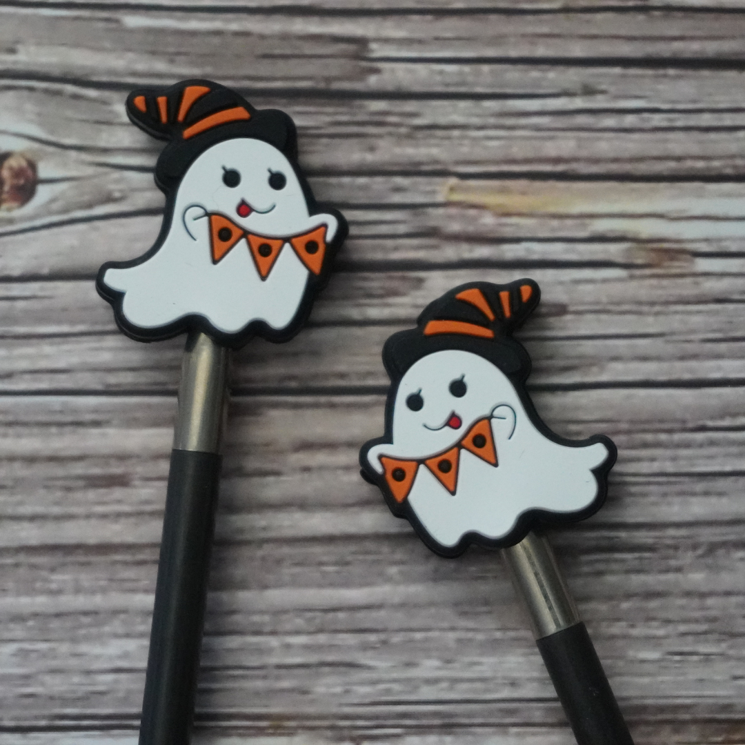 Halloween Ghost Tip Topper Set for Knitting Needles