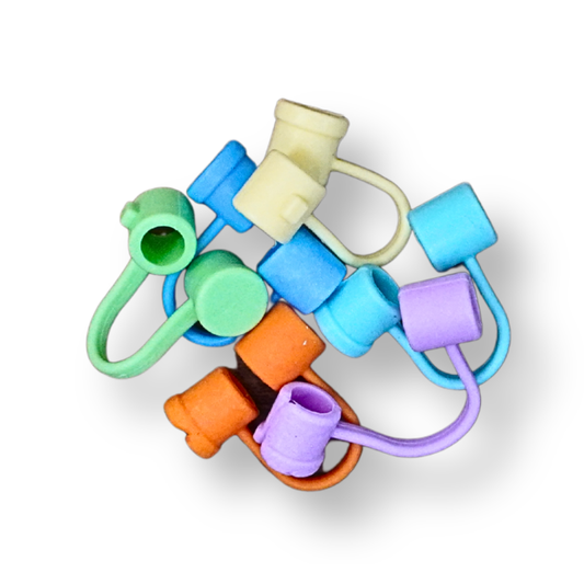 Silicone Straw Toppers - Set of 4