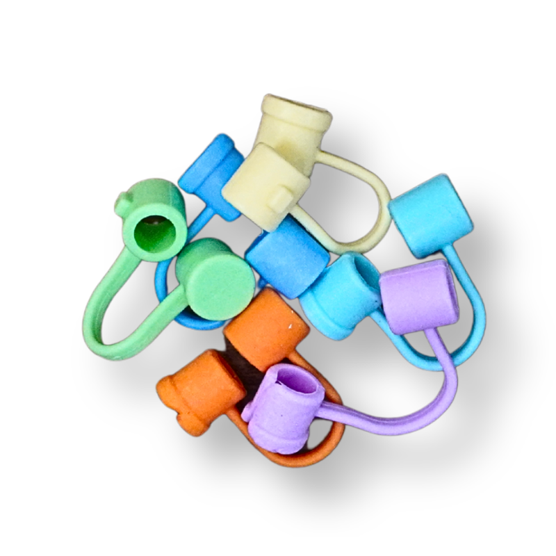 Silicone Straw Toppers - Set of 4
