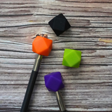 Halloween Hexagon Tip Topper Set of 4 for Knitting Needles