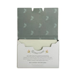 Open paper soap box showing the thin soap sheets inside