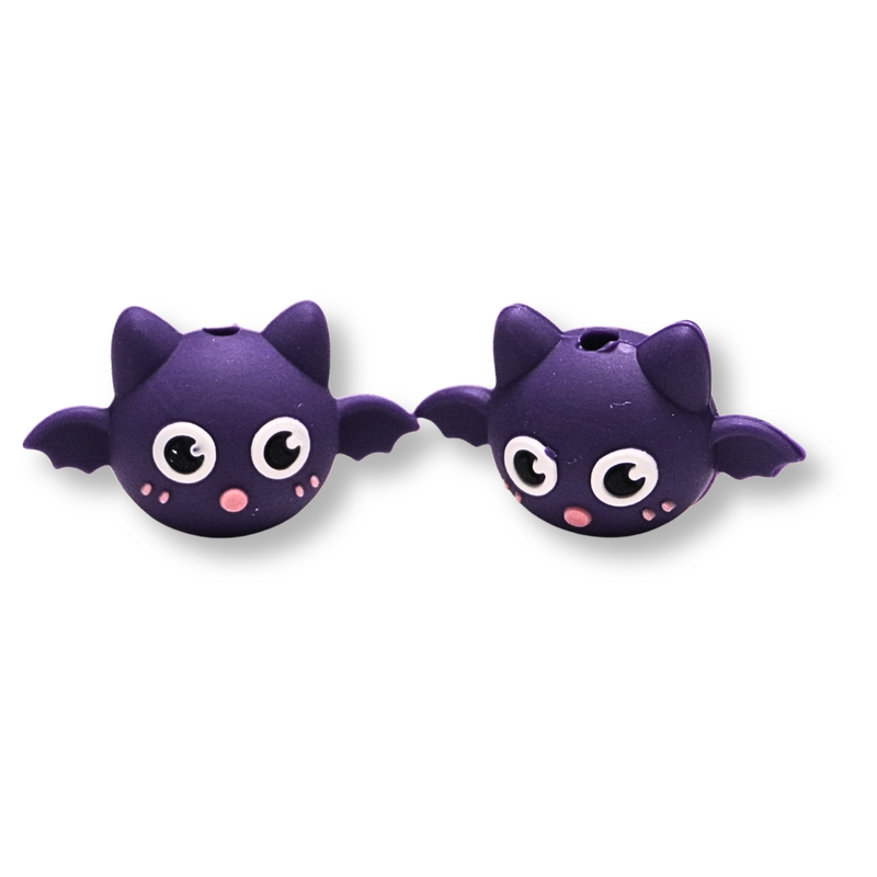Halloween Bat Tip Topper Set For Knitting Needles