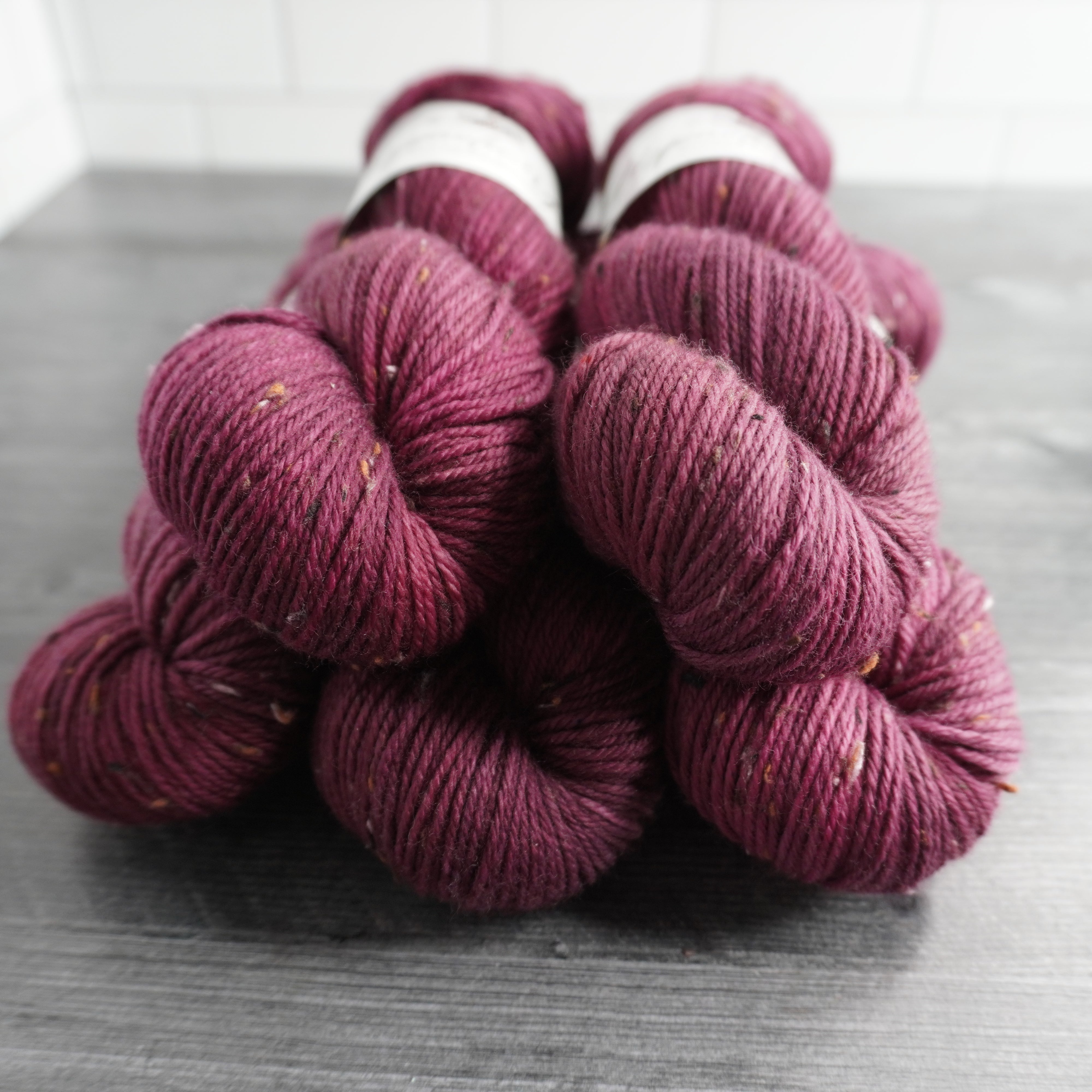 Cranberry Bliss | Plush DK Tweed| 100 grams