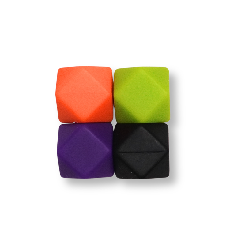 Halloween Hexagon Tip Topper Set of 4 for Knitting Needles