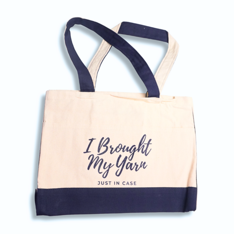 "I Brought My Yarn" Canvas Bag