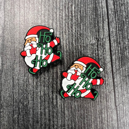 Ho Ho Ho Santa Claus Tip Topper Set for Knitting Needles
