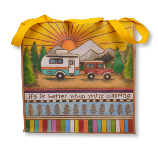 "Life Is Better When You're Camping" Tote Bag
