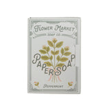 Flower Market peppermint paper soap booklet cover