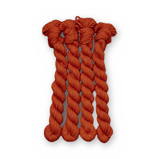 Boo Crew Color Bar Plush DK weight yarn, 20g mini skein shown for color