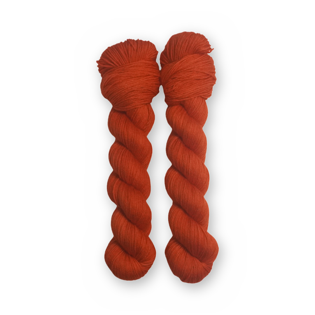 Boo Crew Color Bar Plush Sock fingering weight yarn, 50g skein shown for color