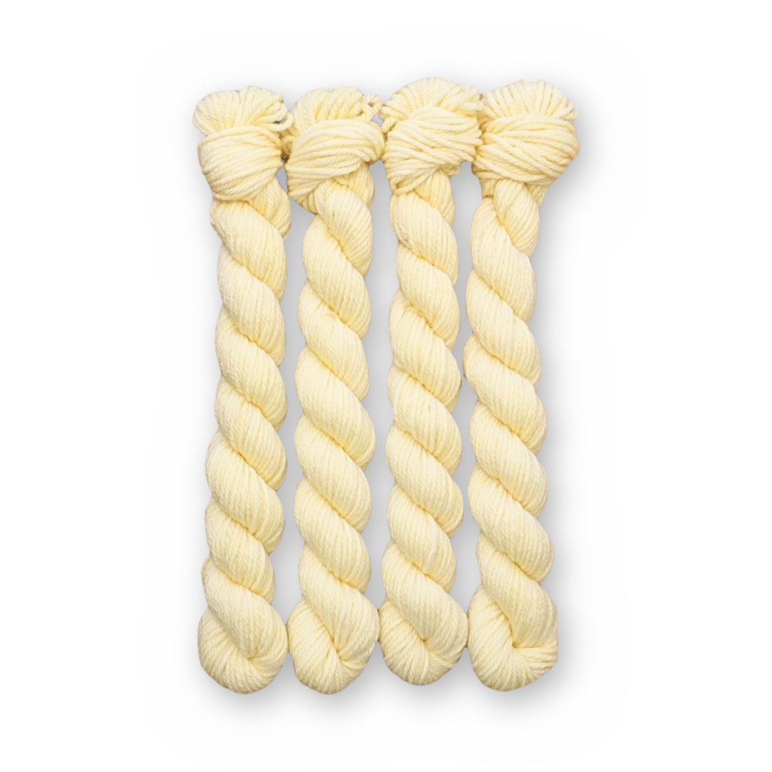 Chateau Color Bar Plush DK weight yarn, 20g mini skein shown for color