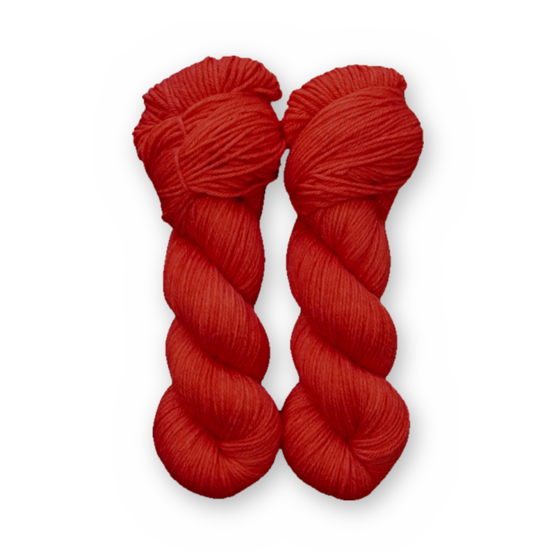 Cherry Color Bar Plush DK weight yarn, 100g skein