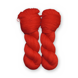 Cherry Color Bar Plush Sock fingering weight yarn, 100g skein