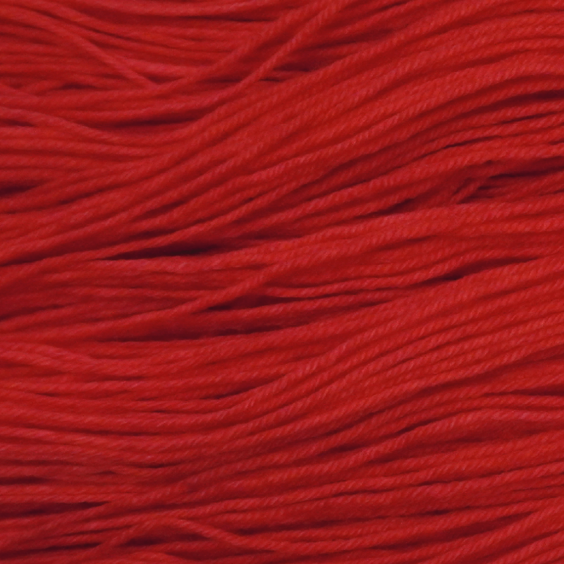 Cherry Color Bar Plush Sock fingering weight yarn, close-up of the color