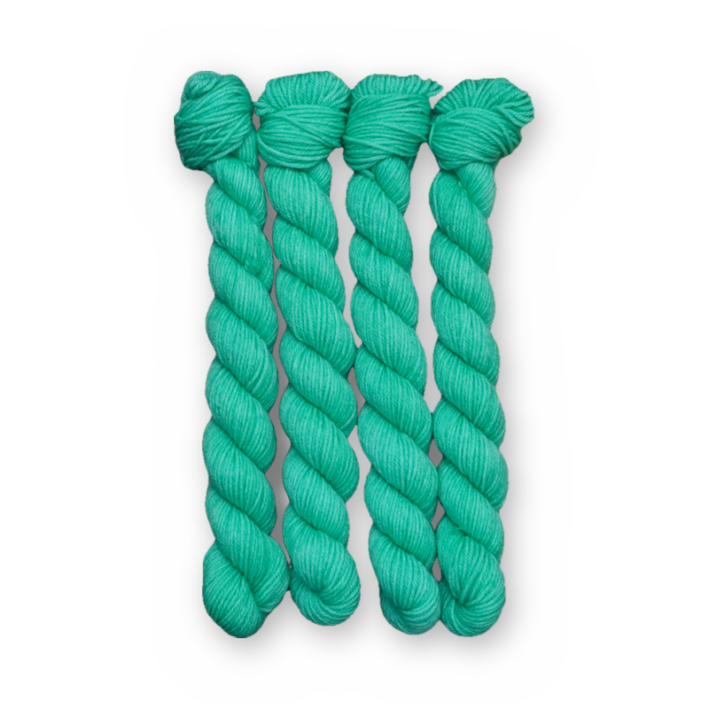 Clover Road Color Bar Plush Sock fingering weight yarn, 20g mini skein
