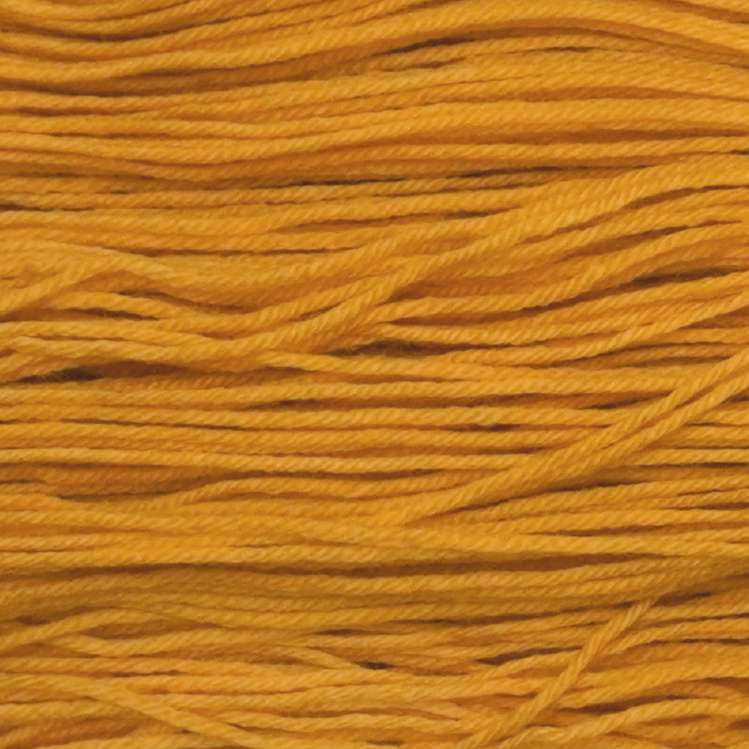 Desert Gold Color Bar Plush Sock fingering weight yarn, close-up of the color