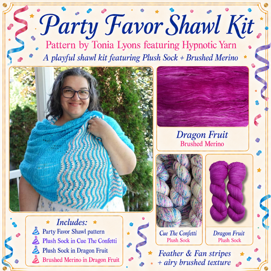Party Favor Shawl Set | Cue The Confetti + Dragon Fruit