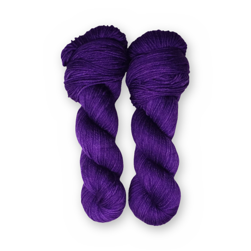 Grape Color Bar Plush DK weight yarn, 100g skein