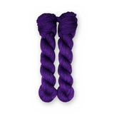 Grape Color Bar Plush DK weight yarn, 50g skein