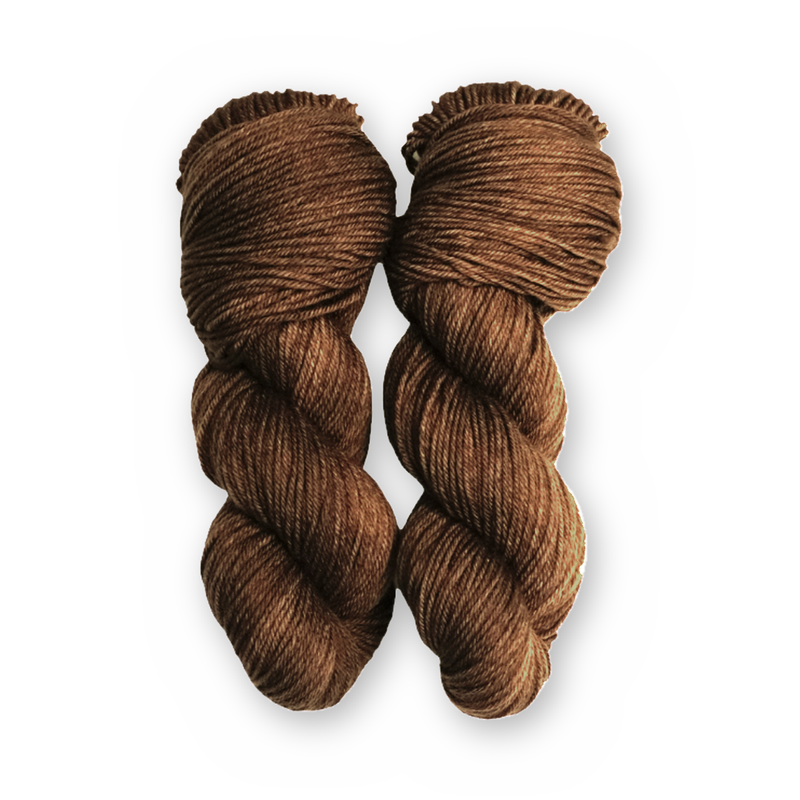 Hot Cocoa Color Bar Plush DK weight yarn, 100g skein
