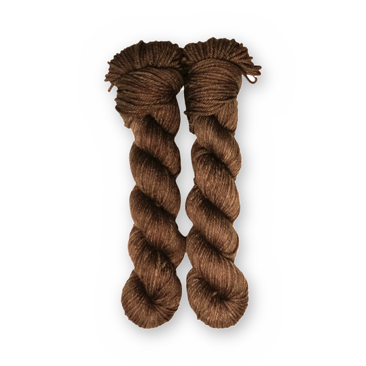 Hot Cocoa DK Color Quartet main color: Hot Cocoa Color Bar Plush DK weight yarn, 50g skein
