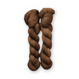 Hot Cocoa Color Bar Plush Sock fingering weight yarn, 50g skein