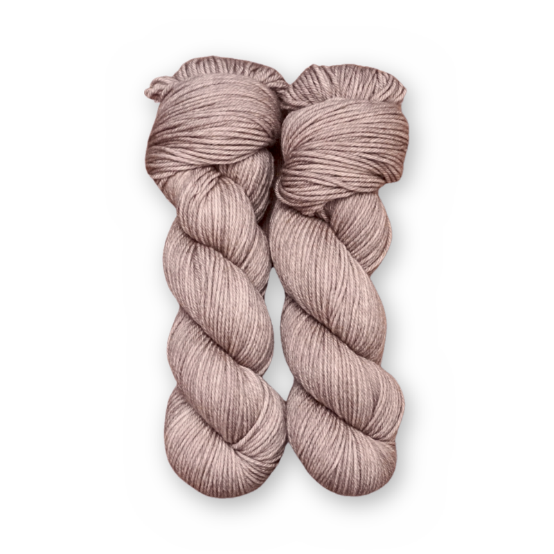Iced Latte Color Bar Plush DK weight yarn, 100g skein